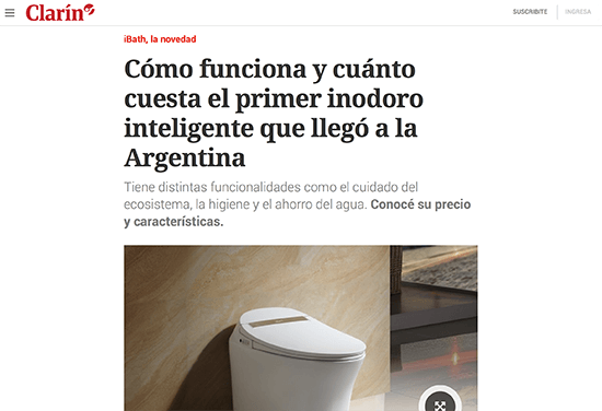 Smart Toilet iBath