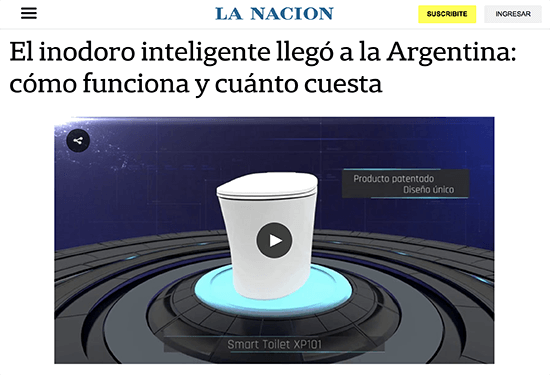 El inodoro inteligente llegó a Argentina